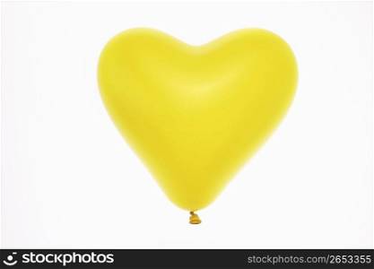 Yellow heart balloon