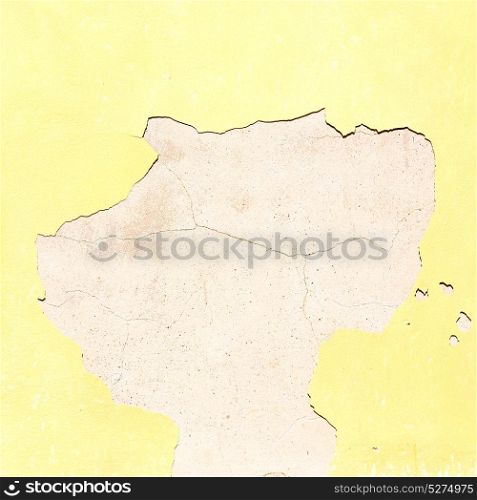 yellow in europe italy old wall and antique contruction yellow color
