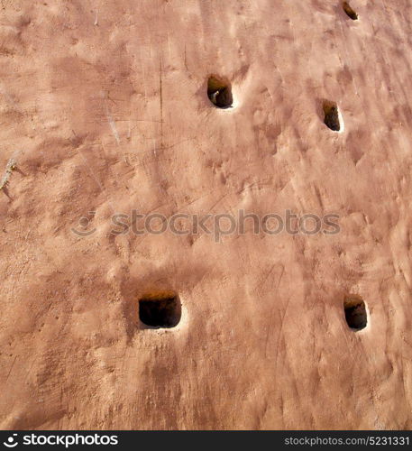 yellow in texture wall and morocco africa abstract