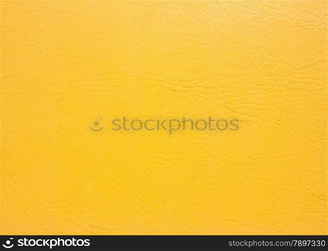 Yellow leather background. Old leather texture.