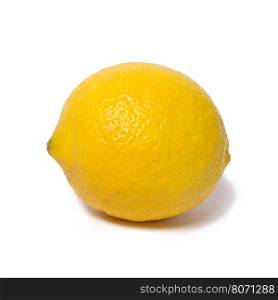 Yellow Lemon Isolated On The White Background. Lemon on a white background