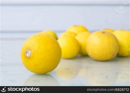 Yellow lemons.