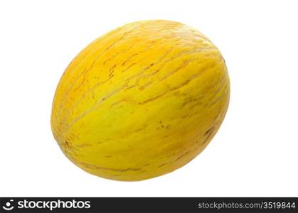Yellow melon isolated over white background