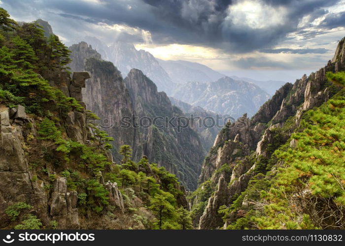 Yellow or Huangshan Mountain in China