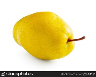 Yellow pear isolated on a white background. Yellow pear isolated on white background