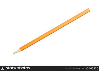 Yellow Pencil isolated on a white background