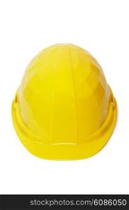 yellow protective helmet
