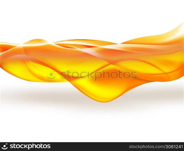 yellow smooth lines on a white background
