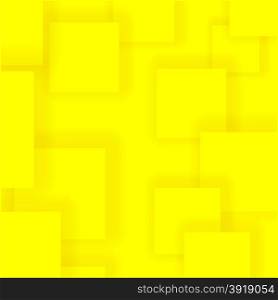 Yellow Squares. Abstract Yellow Squares Isolated on Yellow Background
