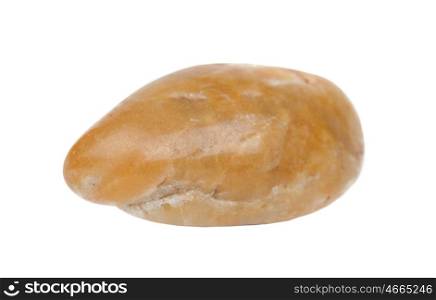 Yellow stone isolated on a white background