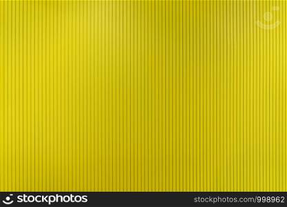 Yellow strips or lines with empty space. Decoration for wallpaper. Architecture interior design pattern material texture background.
