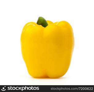 yellow sweet bell pepper isolate on white backgroud