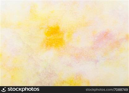 yellow watercolor background. by drawing