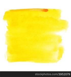 Yellow watercolor brush strokes - space for your own text