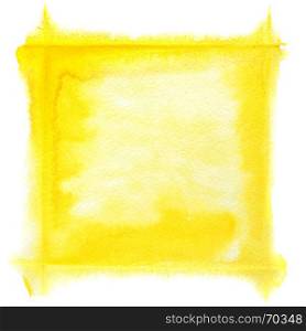 Yellow watercolor frame - space for your own text