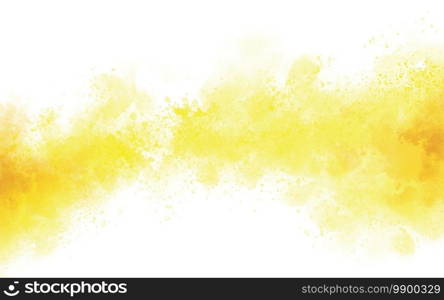 Yellow watercolor texture background illustration