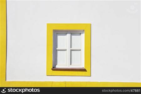 yellow winsdow in Alentejo, Portugal