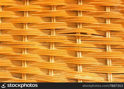 Yellow wooden background at sun light.