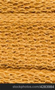 Yellow wool texture, close up.