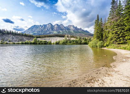 Yellowhead Lake with Lucerne Peak in the back, Canada