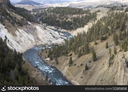 Yellowstone River Wyoming USA