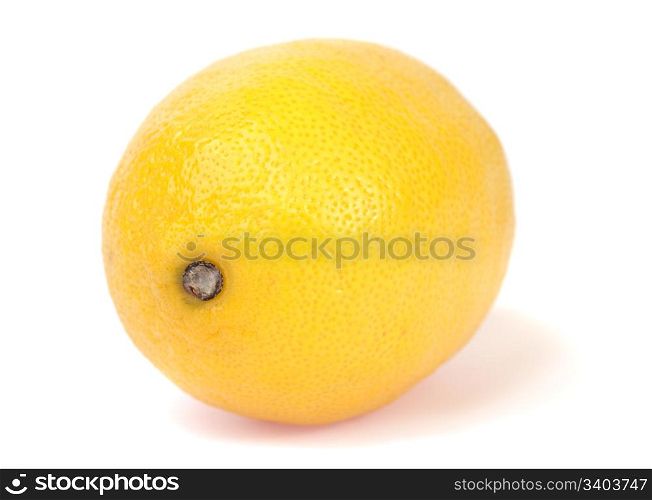 yelow delicious lemon isolated on white background