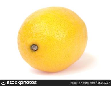 yelow delicious lemon isolated on white background