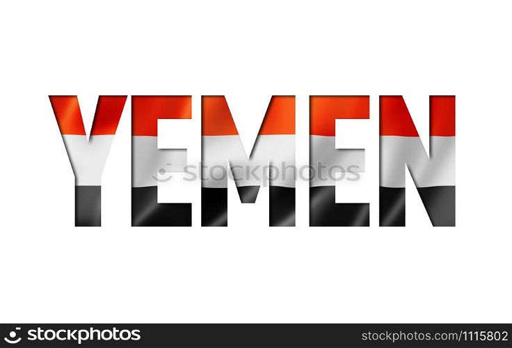 yemen flag text font. yemennation symbol background. yemen flag text font