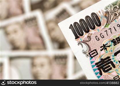 Yen Geldscheine aus Japan. Die japanische Wahrung