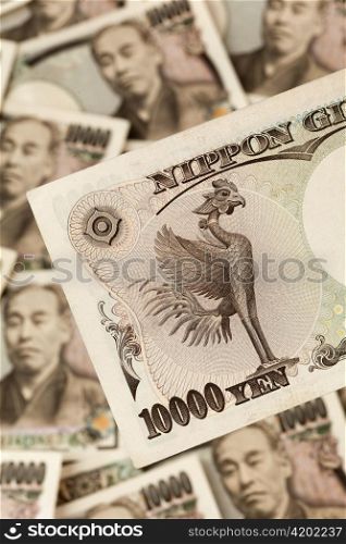 Yen Geldscheine aus Japan. Die japanische Wahrung