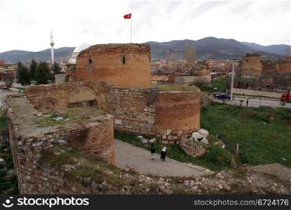 Yenishehir gate and wall of Iznik, Turkey
