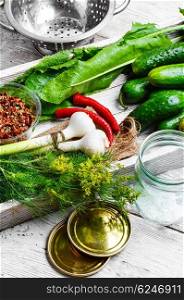 yield of cucumber,pepper,spices and fennel for pickling