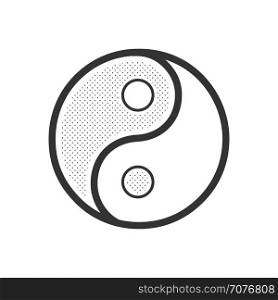 Yin Yang symbol. Vector