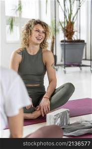 yoga instructor mat
