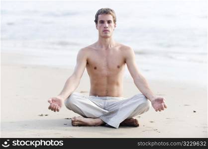 Yoga On Beach