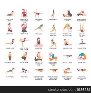 Yoga Poses 2 , Thin Line and Pixel Perfect Icons