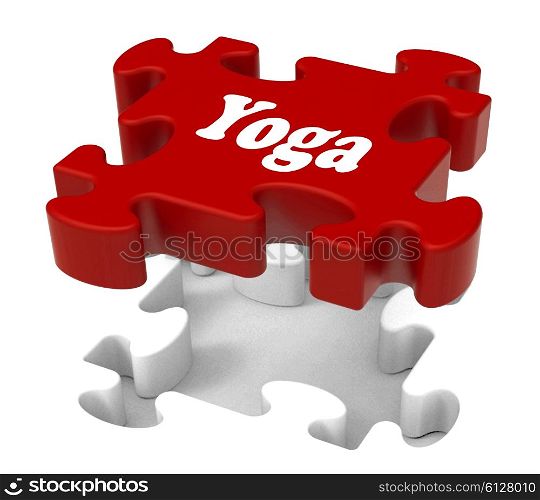 . Yoga Puzzle Showing Enlightenment Meditate Meditation And Relaxation