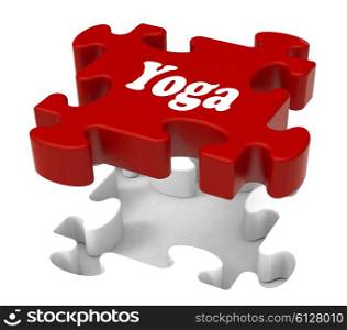 . Yoga Puzzle Showing Enlightenment Meditate Meditation And Relaxation