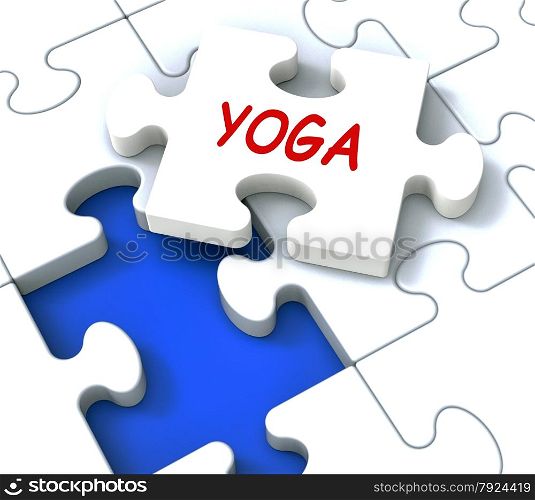 Yoga Puzzle Showing Meditate Meditation Health And Relaxation