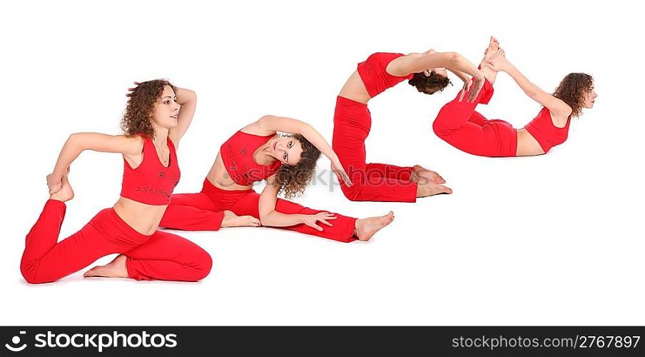 yoga woman stretching