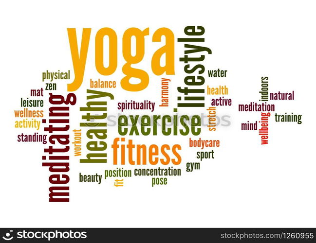 Yoga word cloud