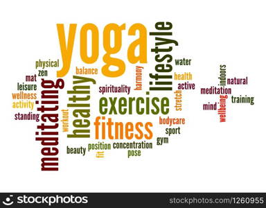 Yoga word cloud