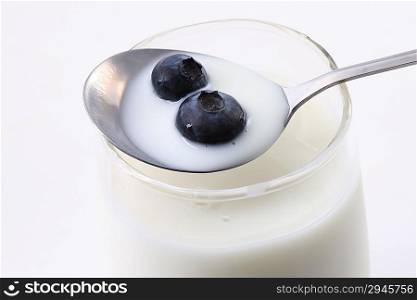 Yogurt with blueberry