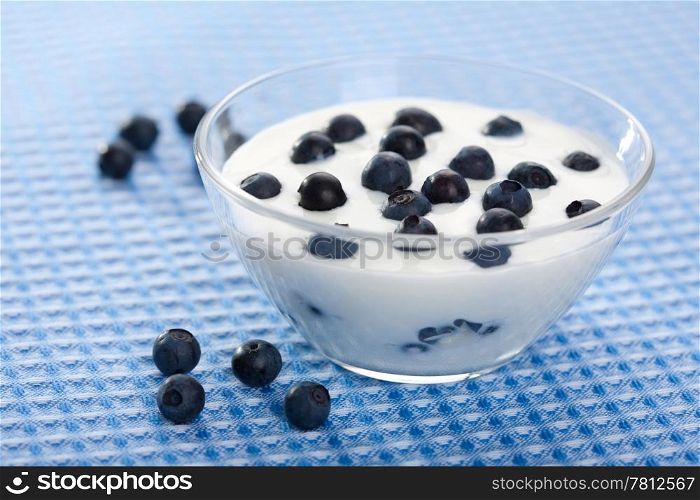 yogurt with blueberry