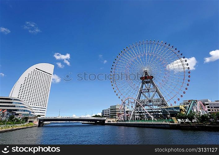 Yokohama Cityscape. No brand names or copyright objects.
