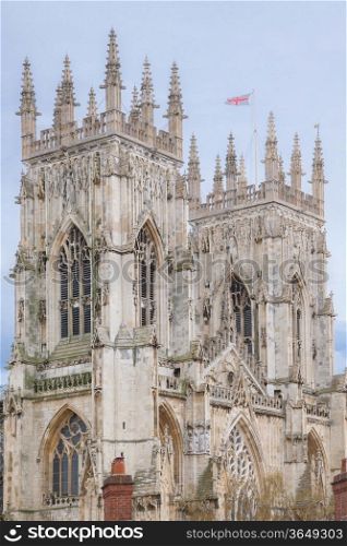 York Minster Castle and Cathedral at York England UK