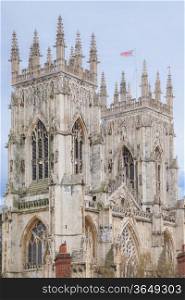York Minster Castle and Cathedral at York England UK