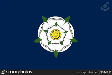 yorkshire county people ethnic england country flag computer generated