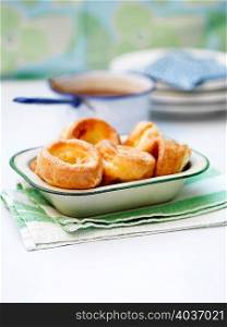 Yorkshire puddings in vintage tin