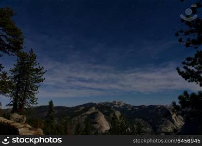 Yosemite National Park at night